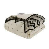 3 Piece Cotton and Flax Linen Blend Comforter Set Natural King/Cal King B03596415