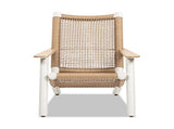 Atlas Adirondack Outdoor Lounge Chair Natural Beige All Weather Wicker B2719P320846