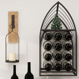 Sailboat Shaped Wine Cabinet Rack, 2 Piece Display Rack, Freestanding Wine Cabinet with Bottle W2167P221167