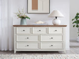 Modern 7 Drawers Dresser 7 Drawers Cabinet,Chest of Drawers Closet Organizers and Clothes W2275P233489