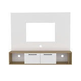 Vance 56" Wide Floating Entertainment Center with Two Cabinets , Four Shelves, Cable Management B070P286465