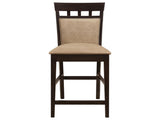 Beige and Cappuccino Upholstered Counter Height Stools B062P145642