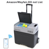 32Qt Car Freezer Portable Refrigerator Freezer with APP Control and 6'' off-road wheels, 12V,45W W2089P187489