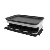 Raclette Grill 8 People Grill Plate Non-stick Coated, Raclette with 8 Mini Raclette Pans, Infinitely W1676105949