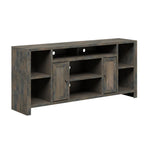 ZUN Joshua Creek 74 inch TV Stand Console for TVs up to 85 inches, No Assembly Required, Barnwood Finish B108P160171