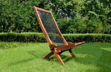 ZUN folding roping wood chair 76649356