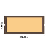Universal Canopy Cover Replacement for 12x9 Ft Curved Outdoor Pergola Structure W41943550
