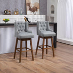 ZUN COOLMORE Bar Stools Set of 2 Counter Height Chairs with Footrest for Kitchen, Dining Room And 360 W395P164047