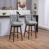 ZUN COOLMORE Bar Stools Set of 2 Counter Height Chairs with Footrest for Kitchen, Dining Room And 360 W395P164047