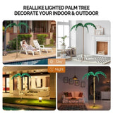 7ft 306 Lights 31V 6W Coconut Tree Lights Garden Tree Lights Decoration 49854493