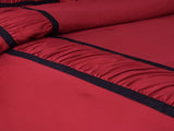 7 Piece Comforter Set Microfiber Ruffle and Patchwork Bedding Set 39830647