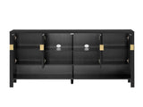 55.1''Storage Sideboard with 4-Doors,Multi Functional Buffet with Open Shelf and 2-Tiers N711P345165B