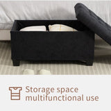 Storage Ottoman Bench, Foot Rest with Legs, 16 x 30 x 16.1 Inches, End of Bed Bench, Storage Chest, W2725P220187