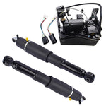 ZUN Pair Rear Air Suspension Shocks + Compressor Pump for Cadillac Escalade Chevrolet Avalanche Suburban 01071748