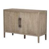 U-Style Storage Cabinet Sideboard Wooden Cabinet with 2 Metal handles and 2 Doors for Hallway, N711P241278A