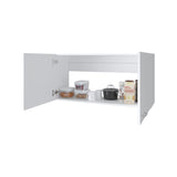 FM FURNITURE Nakya Kitchen Wall Cabinet with 2 Doors, White B128P293887