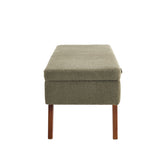 COOLMORE Teddy wool fabric, solid wood feet for solid weighing, and bed end stool with storage W1539P242730