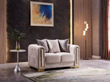 Modern Style Loveseat in Beige G150109215