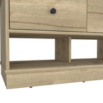 ZUN Tulip Storage Bench, Two Drawers, Two Shelves B128P148981