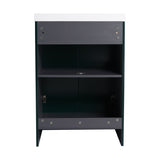 24" Freestanding Bathroom Vanity & 2 Soft-Close Cabinet Doors -Excluding Sink W999P241071