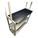 39.37" White and Black color 5-Tier Bakers Rack for Kitchen with Storage, Coffee Bar, Kitchen W1412P230435
