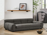 Soft and comfortable pet sofa with backrest and armrests, suitable modern rectangular pet sofas W487P266086