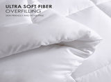 Four-pack of 100% polyester brushed single quilted comforters with microfiber filling, a down 74873046