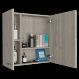 ZUN Kenya Medicine Cabinet, Mirror, Double Door, Four Interior Shelves B128P148727