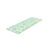 2" THICK FLORAL CHAISE LOUNGE CUSHION IN LEAF COCONUT - WATERPROOF FOLDABLE 2-PART DESIGN - FOR N770P253018L