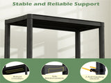 Black 4-Tier Garage Storage Shelf, PP Material 100LBS Per Shelf Tool-Free Assembly 69538229