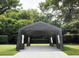 10x20ft gazebo party tent heavy duty canopy carport outdoor portable garage grey 65721840