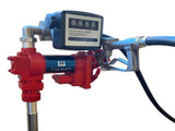 Diesel Gasoline Fuel Transfer Pump 20GPM 12V w/Oil Meter for Gas Diesel Kerosene 71597434