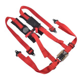 4 Point Harness 2" Seat Belt for Polaris Can-Am Yamaha Kawasaki Red A114220RD 61449203
