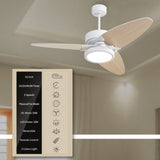 ZUN Light Pro 52 in. LED Indoor White Smart Ceiling Fan with Remote Control [Unable to ship on weekends, 84848147