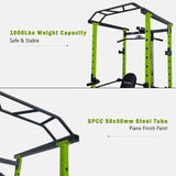 ZUN Home Gym sets Multi-functional Power Cage,Home Adjustable Pullup Squat Rack 1000Lbs Capacity 27734078