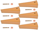 1U3202 Excavator Bucket Teeth with Pins 8E6208 Retainers 8E6209 5 Sets Fit for J200 Series 15152705