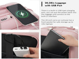 4-Piece Luggage Set with USB Charging Ports - 20in Carry-On 28in Checked 62436675