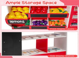 Red Wooden Kids Supermarket Playset Vending Machine, 90.1778.74104.14cm Grocery Store Toy 89690852