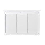 47" Wall Mounted Bathroom Cabinet with Mirror, Cabinet with 3 Adjustable Shelves and 3 Open N710P264268K
