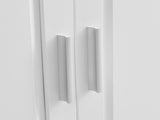 Tall and Wide Storage Cabinet with Doors for Bathroom/Office, Three Drawers, White 17634715