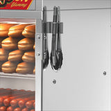 110V, 500W Hot Dog Machine, Stainless Steel Finish, Stainless Steel Construction, 30L DoubleDeck, 08826404