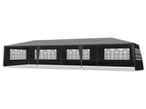 10'x30' Outdoor Party Tent with 8 Removable Sidewalls, Waterproof Canopy Patio Wedding Gazebo Black 43405824
