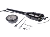 32" Black Tilt Steering Column Floor Shift w/ 9 Hole Wheel Adapter No Key Manual 08958058