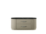 Travonte Gray Linen & Beige Nightstand B2756P504966