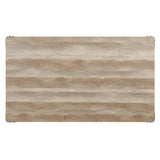 Oak and Sandy Black Dining Table with Metal Leg B062P209308