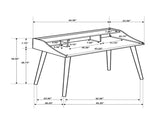 4-compartment Writing Desk in Grey B016P164699