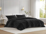 Ultrasoft Faux Fur Ribbed Comforter Set Full/Queen B035P294134
