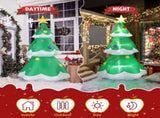 6.9 FT Lighted Christmas Inflatable Decoration, Inflatable Christmas Tree, Blow Up Yard Decorations 56140561
