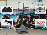 Use for Outdoor Height Adjustable 7.5 to 10ft Basketball Hoop 44 Inch Backboard Portable Basketball 29281952