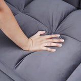 64.9 "3-in-1 foldable large size sofa bed, modern velvet double sofa, sofa bed with adjustable back, W2564P228261